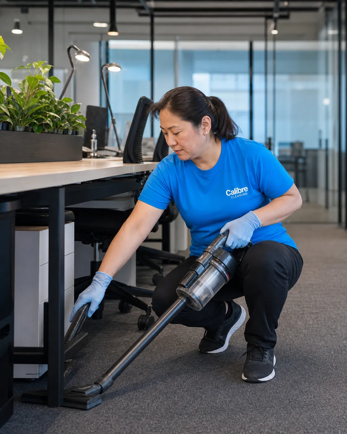 Calibre Cleaning commercial team at work