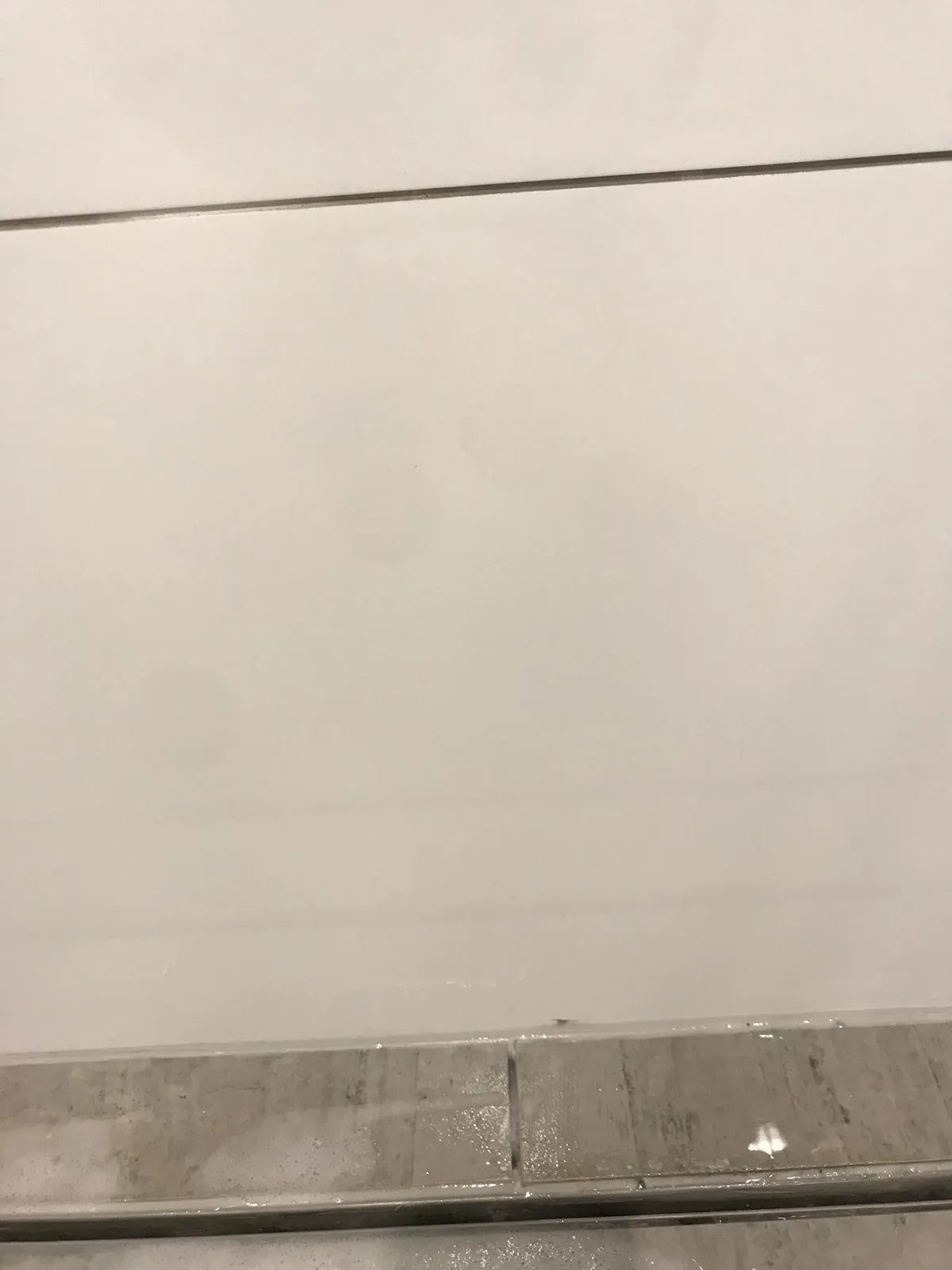 Shower linear drain after cleaning