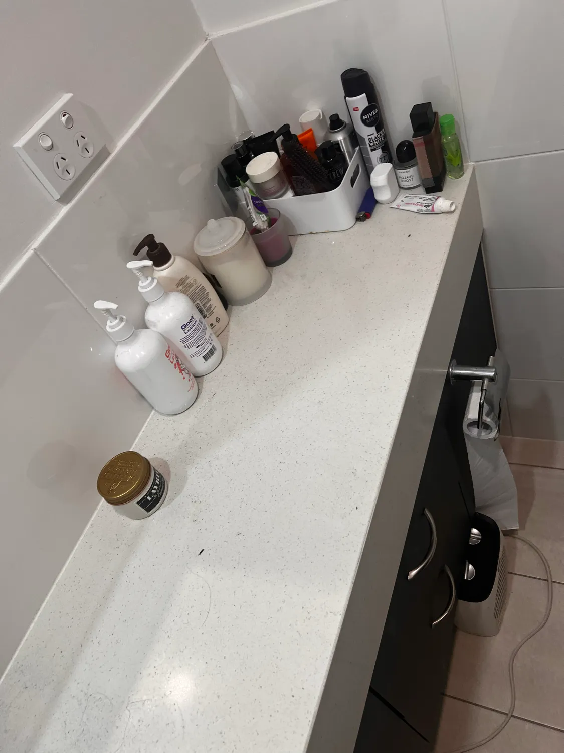 Bathroom before spring cleaning