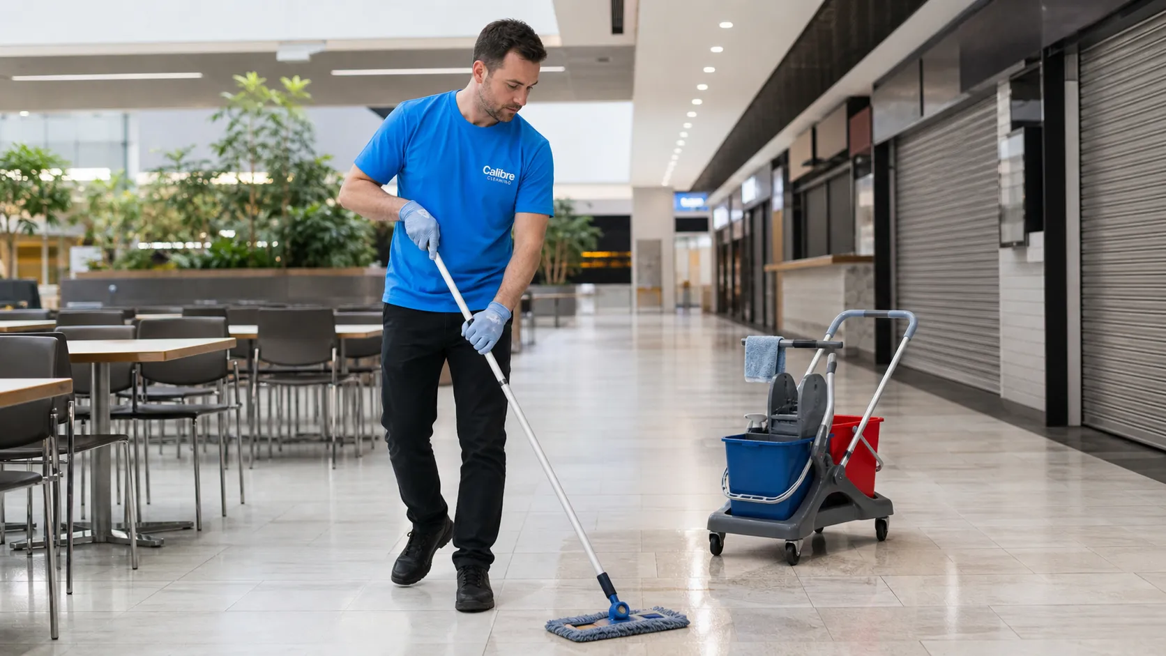 Roll'd restaurant cleaned to health standard by Calibre Cleaning