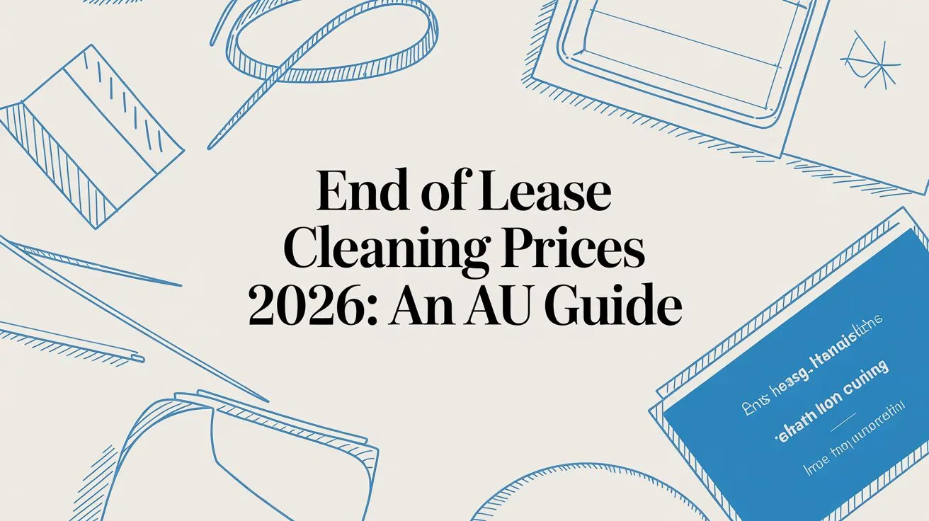End of Lease Cleaning Prices 2026: An AU Guide
