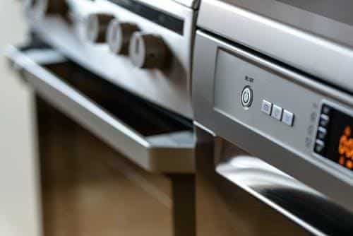 Close up photo of the exterior of an oven